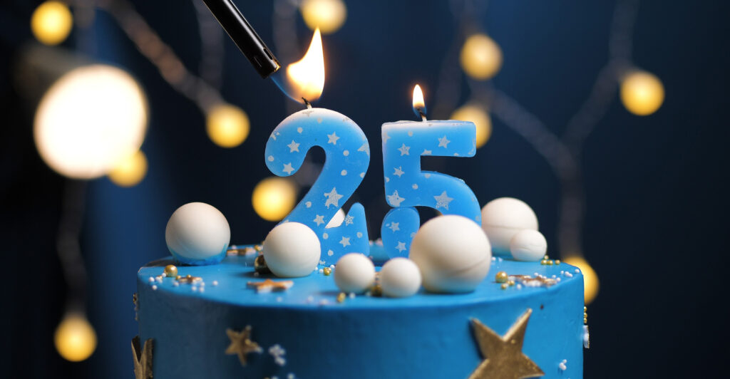 25. Geburtstag domeba Torte