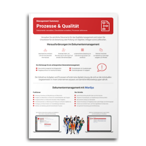Management Summary Prozesse & Qualität
